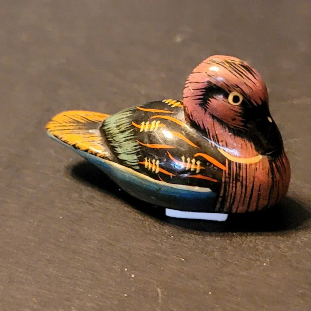 Vintage Enesco Miniature Ducks Decoy Figurines Hand Painted